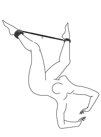 Easytoys Fetish Collection - Verstellbare Spreizstange mit Fesseln