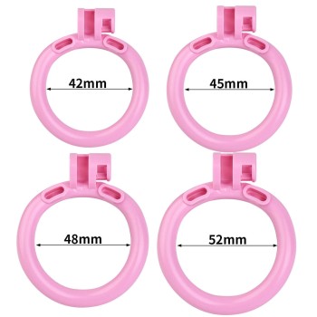 Sissy Cage Deluxe - Peniskäfig mit Hüftgurt Pink