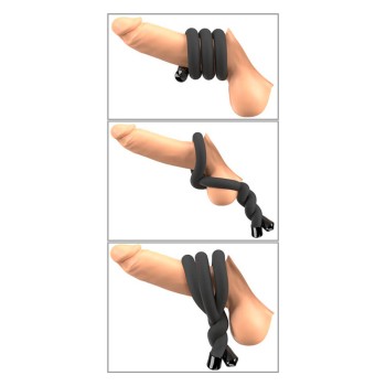 Bad Kitty bendable cock & ball ring