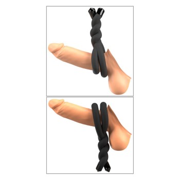Bad Kitty bendable cock & ball ring