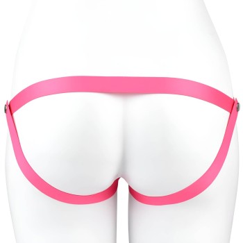 Toy Boy Peniskäfig mit Hüftgurt - Inverted Negative Chastity Cage Pink