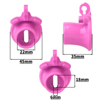 Toy Boy Peniskäfig mit Hüftgurt - Inverted Negative Chastity Cage Pink