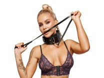 Zado Professionelle Leder Halsfessel plus Leine