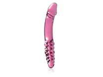 Icicles No.57 handgefertigte Glasdildo pink