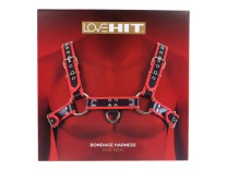 Virgite Brustharness Model 1 schwarz-rot