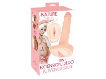 Nature Skin 3 in1 Extension, Dildo & Masturbator Nature Skin 3 in1 Extension, Dildo & Masturbator