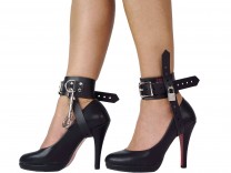 Bondage High Heels Fesseln abschließbar schwarz