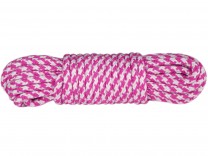 10m Bondage-Seil Baumwolle 2-farbig Pink Weiß