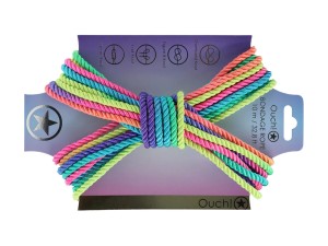 Ouch! Bondage Seil 10m Bunt - Multicolor Bright