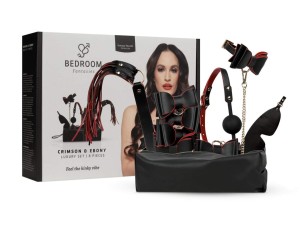 Bedroom Fantasies - Crimson & Ebony - 8-teiliges Luxus Bondage-Set