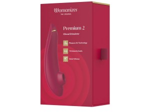 Womanizer Premium 2 - Druckwellenstimulator - Bordeaux