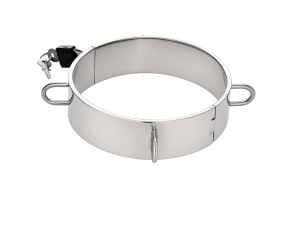 Massive Edelstahl Halsfessel - Dungeon Collar