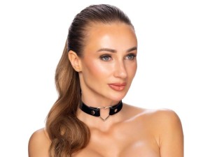 Cottelli Collection Halsband in Mattoptik mit Metallherz