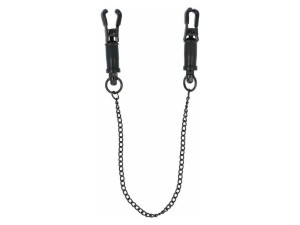 Virgite Brustwarzenklemmen mit Kette schwarz