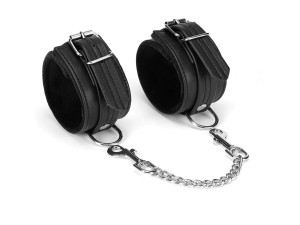 Liebe Seele - Black Bond Leder-Fußfesseln