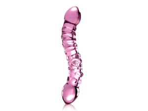 Icicles No.55 handgefertigte Glasdildo pink