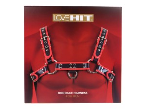 Virgite Brustharness Model 1 schwarz-rot