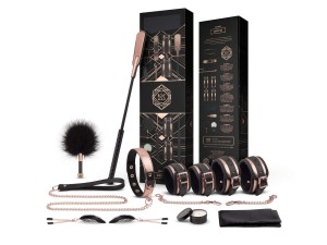Rosy Gold Nouveau BDSM Set - Luxuriöses 9-Teile Kinky Set