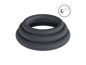 Levelz Silikon Cockring Set - 3er Penisringe L/XL/XXL