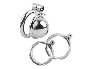 Fetish Collection - Mini Cock Cage mit 3 Hodenringe