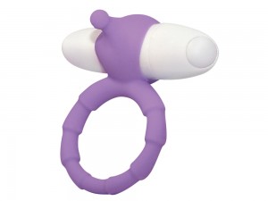 Smile Loop Purple Penisring mit Vibrator