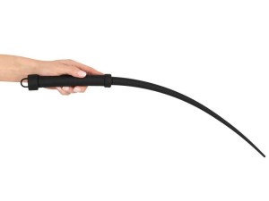 Bad Kitty schwarze Singletail-Peitsche aus Silikon