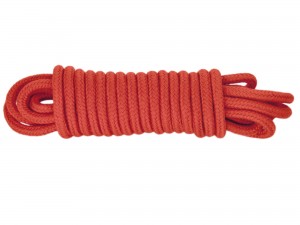 5m Bondage-Seil Baumwolle rot