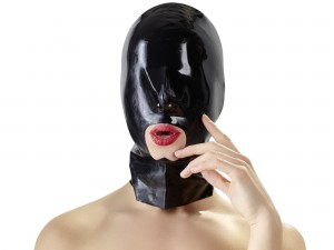 LATE X Latex-Kopfmaske mit Mundöffnung