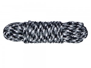 10m Bondage-Seil 3-farbig Schnee Camouflage