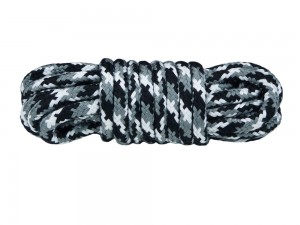 5m Bondage-Seil 3-farbig Schnee Camouflage