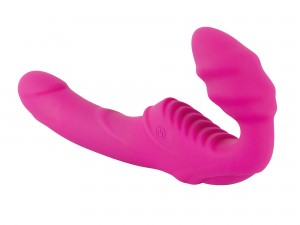 Vibrating Strapless Strap-On pink 21 cm