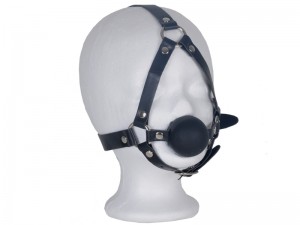 Harness Mund-Knebel mit Ball schwarz
