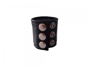 Ballstretcher Cockring extra breit mit Druckknöpfen