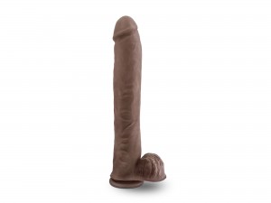 Double Layer Dildo Daddy Au Naturel 35 cm braun