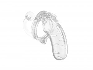 MANCAGE 11 Peniskäfig mit Analplug aus Kunststoff 11,5 cm trans