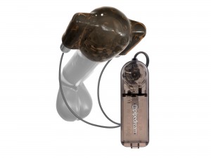 Dual Vibrating Head Teaser Eichel-Sleeve mit Vibration schwarz