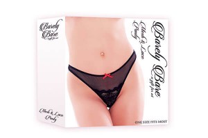 Barely Bare Mesh & Lace String Gr. S-L