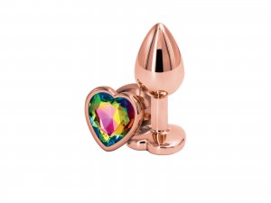 Rear Assets rose gold Heart Plug bunt