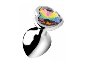Booty Sparks Rainbow Heart Butt Plug medium