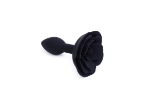 Silikon Butt Plug Rose Schwarz