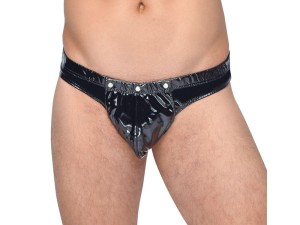 Black Level Lack-Slip mit abknöpfbarem Beutel Gr. M