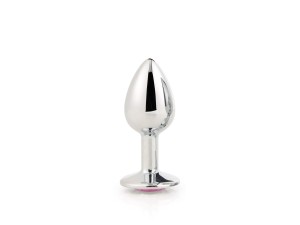 Deluxe Analplug mit Rosa Edelstein Small