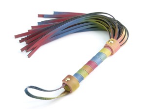 Spectra Bondage Flogger Rainbow