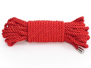 Premium Bondage-Seil Glossy Rot 10m