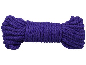 Premium Shibari Bondage-Seil aus Hanf Violett 9m