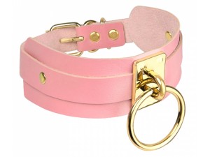 Kinky Diva O-Ring Halsband rosa