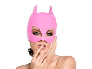 Black Level halbe Lack-Kopfmaske in Pink