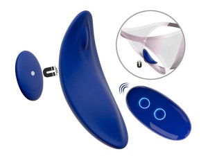 Sweet Smile RC Panty Vibrator Extra Slim blau