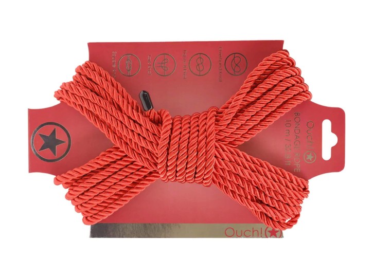 Ouch! Bondage Rope 10m Rot