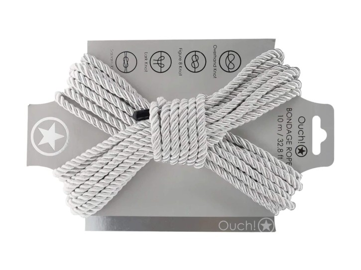 Ouch! Bondage Rope 10m Silber